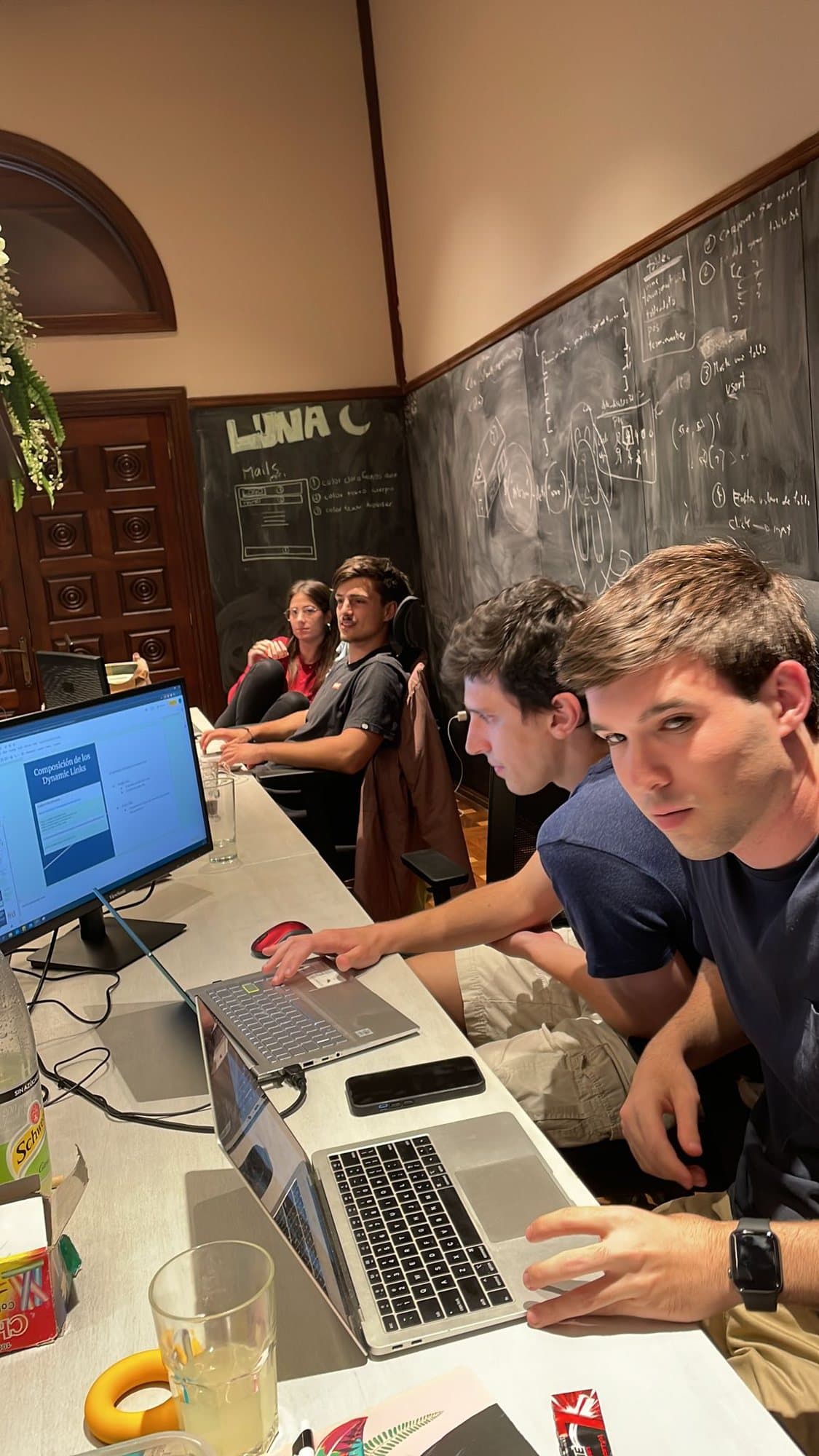 Working at the Moon Ideas office