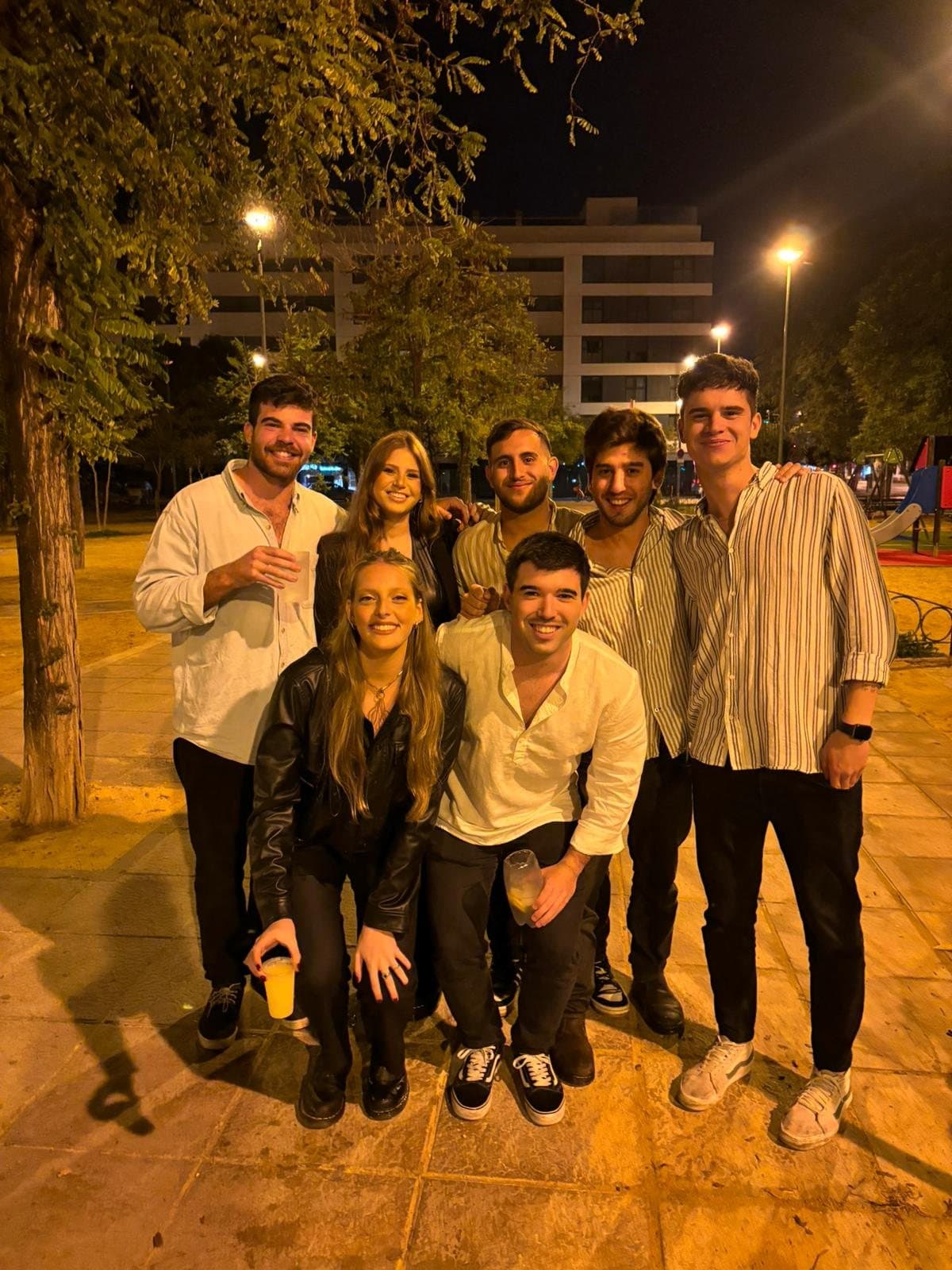 Night out with friends in Seville